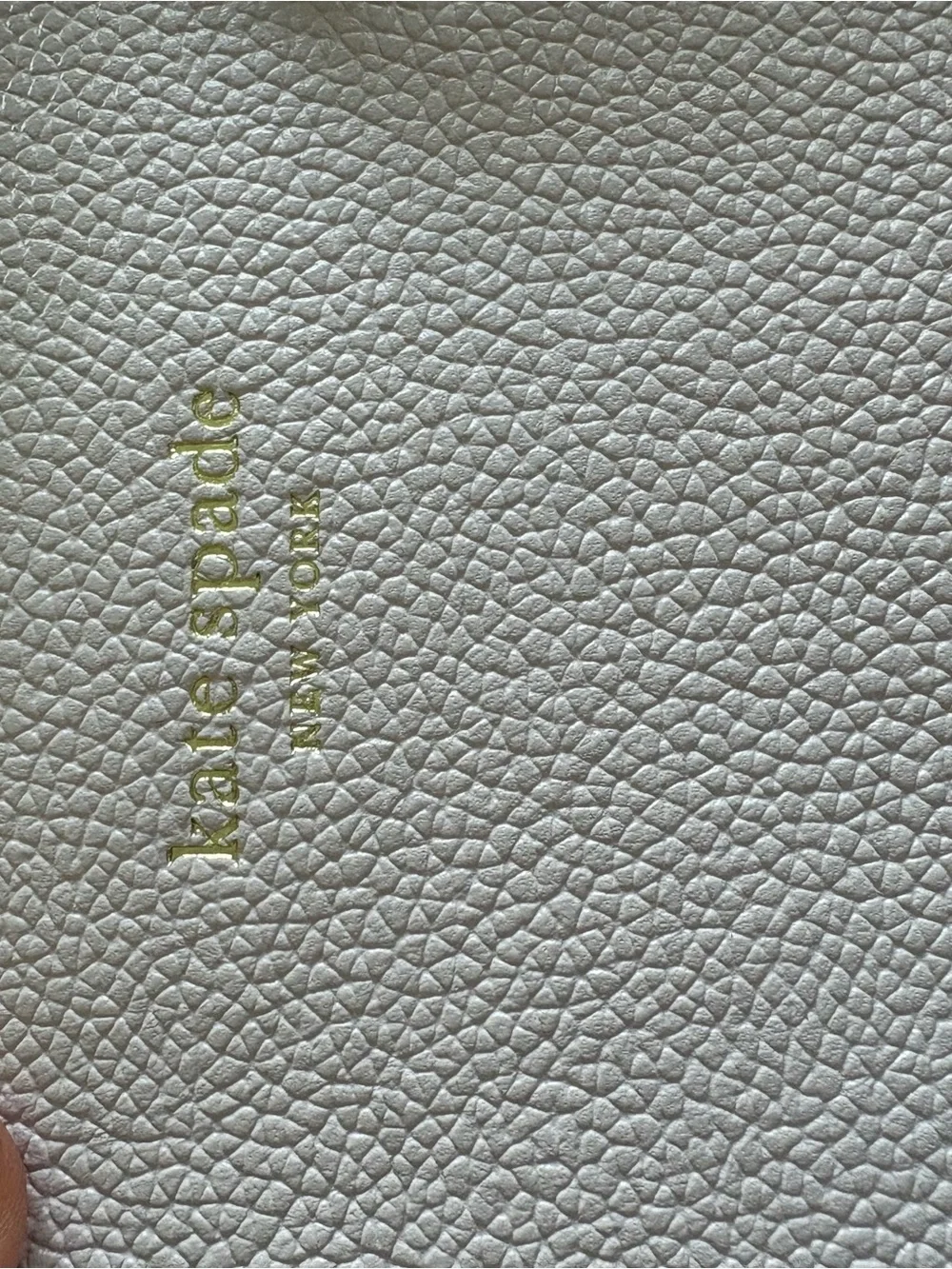 kate spade Pale Pink, Gray & Cream Leather Tote